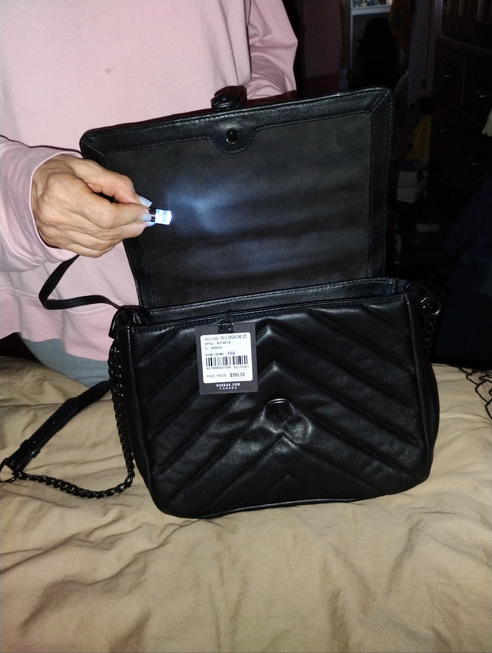 Rudsak leather Quilted Top-Handle Shoulder Bag - Picture 14 of 14